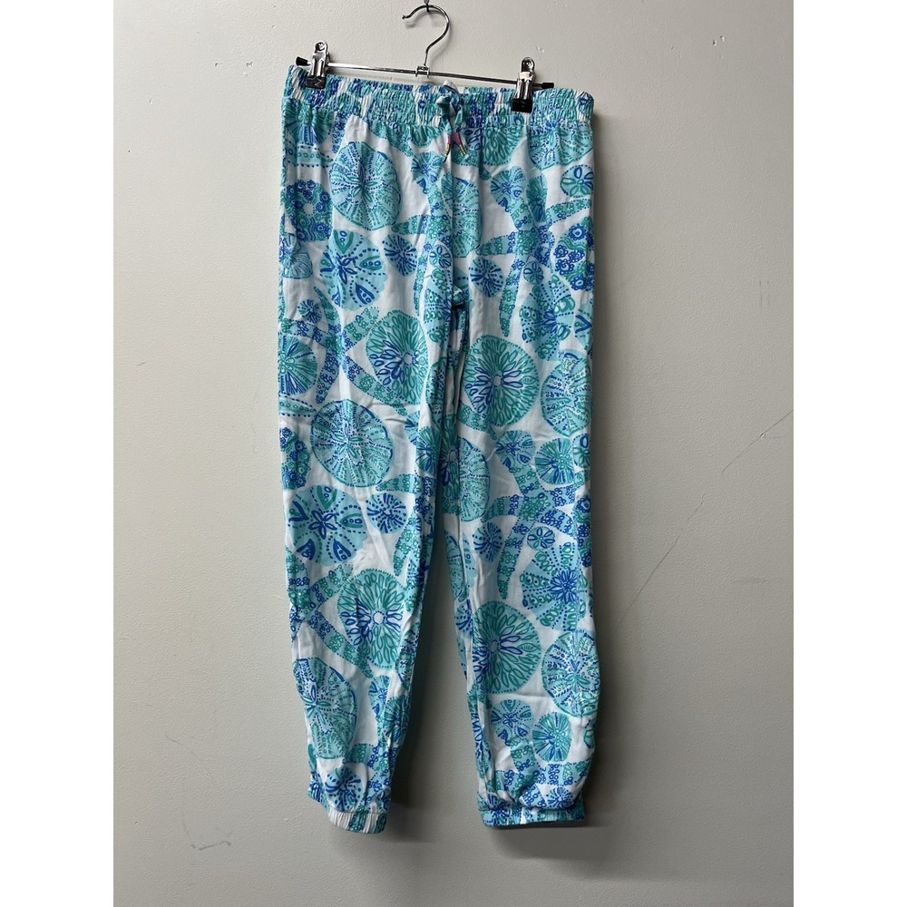 Lilly Pulitzer Target Kid Girls Pants Sea Star Urchin White Blue Teens 14/16